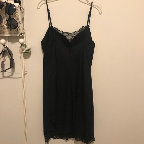 Zara gingham print with lace mini dress - Picture 2 of 4